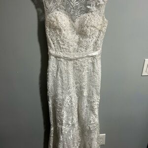 Elegant White Lace Dress